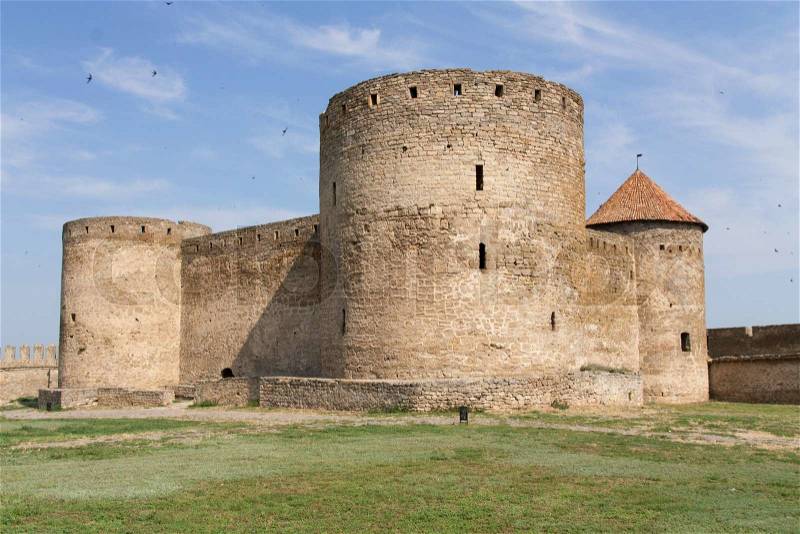 Ancient Akkerman fortress at Belgorod-Dnestrovsky, near Odessa, Ukraine. Citadel old fortress. The South of Ukraine photo, stock photo