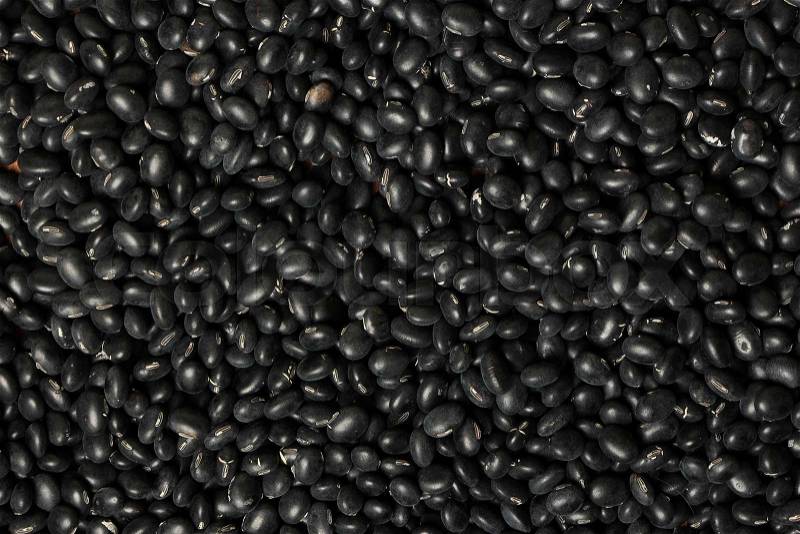A lot of black beans for background uses, stock photo