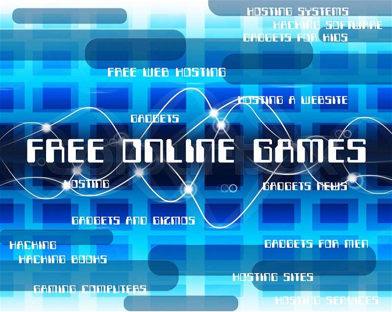 Free Online Games Showing With Our Compliments And With Our Compliments, stock photo