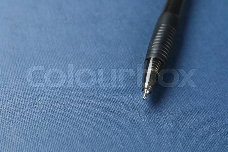 Pen and blank notebook cover, business , education, stock photo