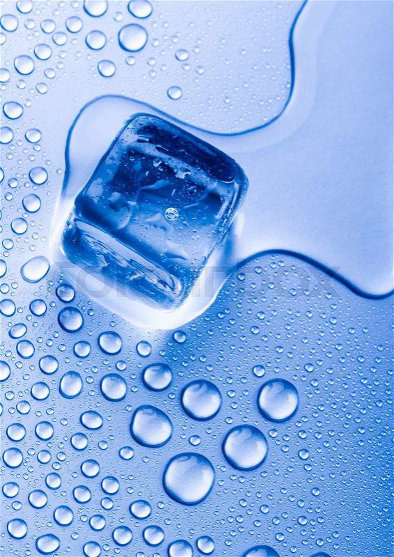 Background with ice cubes, cold and fresh concept, stock photo