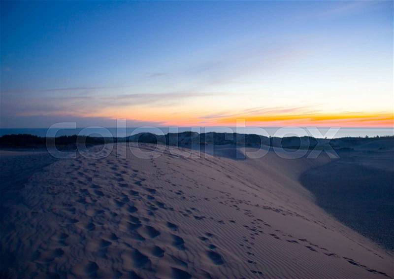 Dunes, pure nature beautiful landscape, stock photo