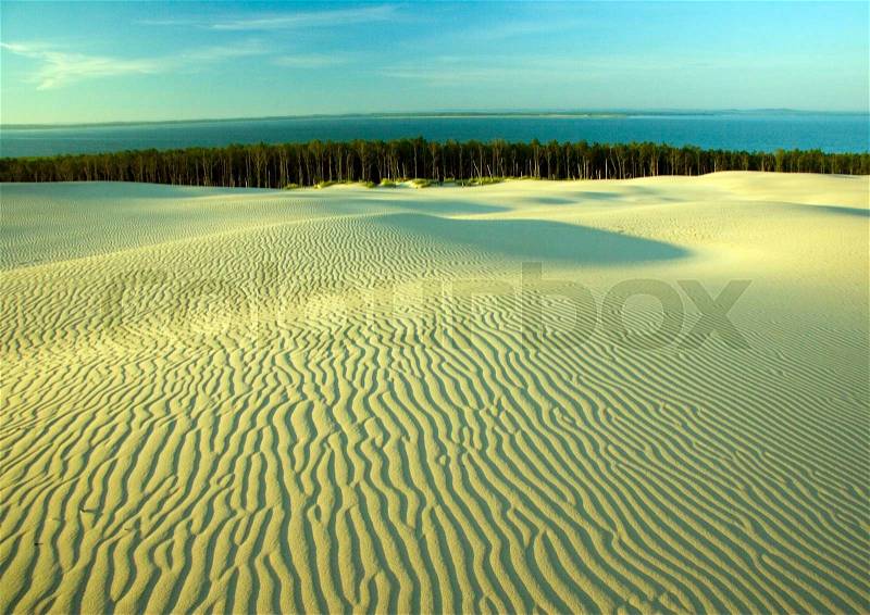 Sand Dunes, pure nature beautiful landscape, stock photo