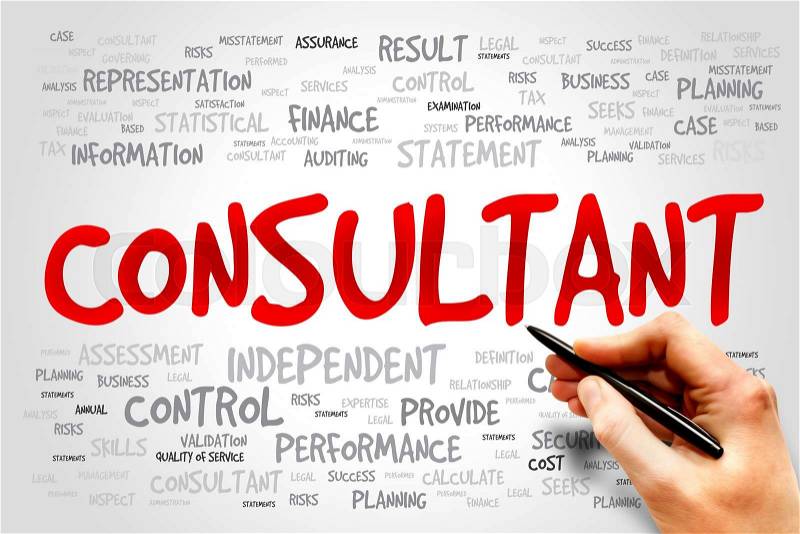 CONSULTANT word cloud, business concept, stock photo