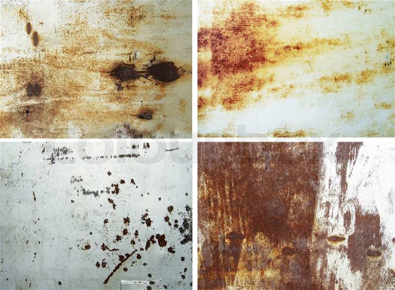 Rusty metallic surfaces great as a background, stock photo