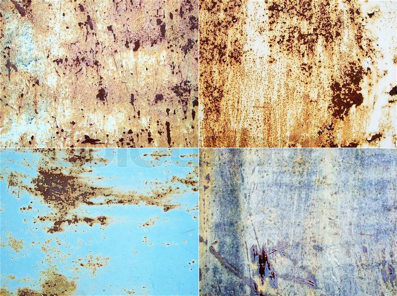 Rusty metallic surfaces great as a background, stock photo