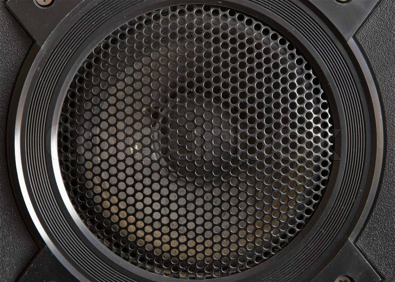 Audio speaker close up, stock photo