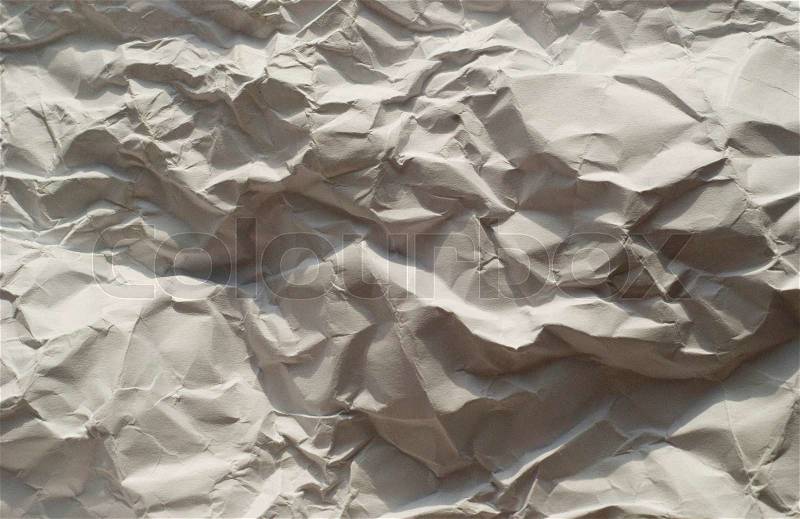 Wrinkled paper background old material, stock photo