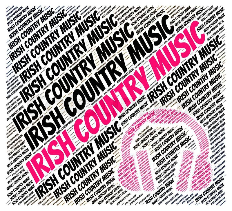 Irish Country Music Means Country-And-Western Western And Soundtrack, stock photo