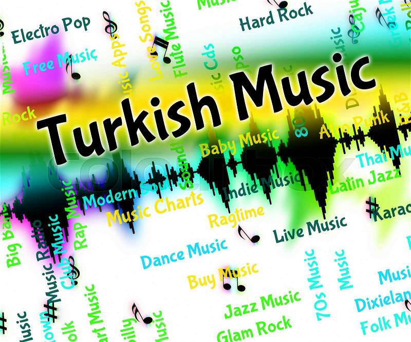 Turkish Music Indicates Central Asian And Arabic, stock photo