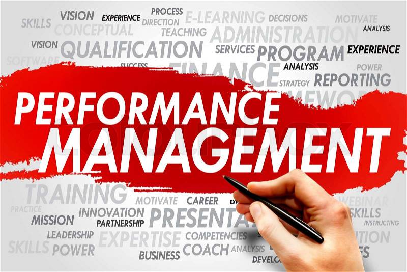 Performance Management word cloud, business concept, stock photo
