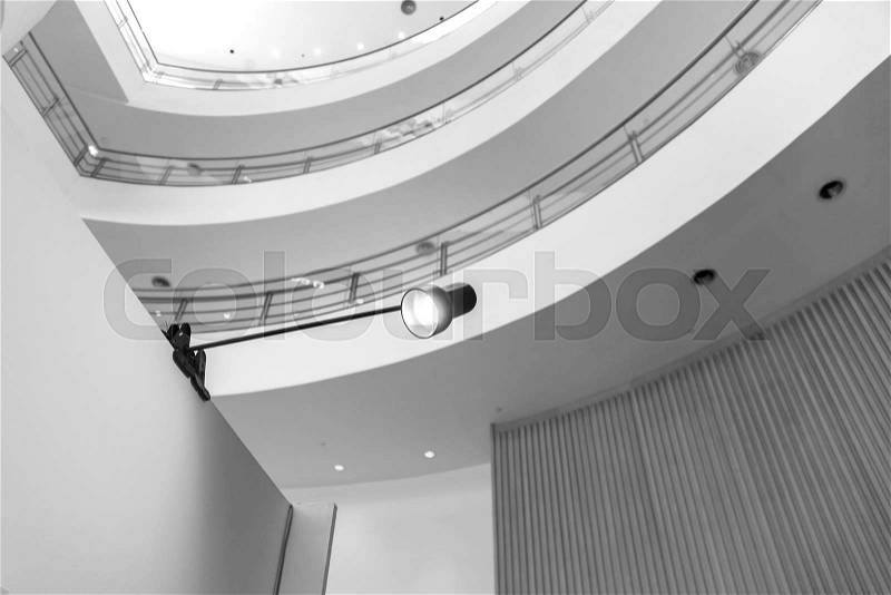 Inside a Modern Architecture Building , stock photo