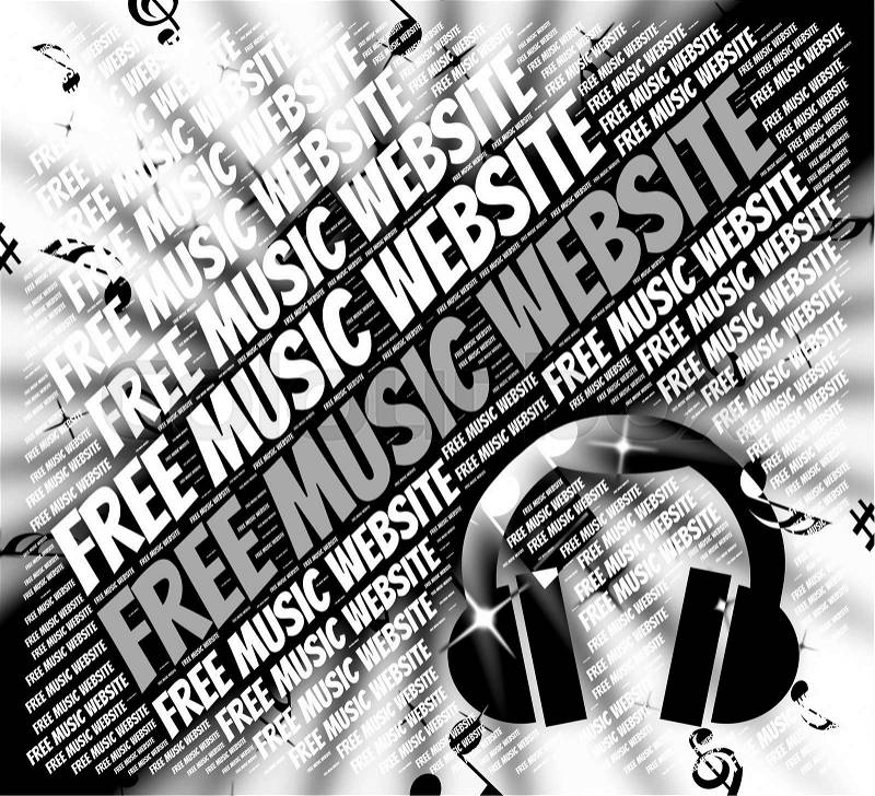 Free Music Website Meaning With Our Compliments And With Our Compliments, stock photo