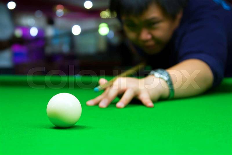 Ball Snooker Table top, stock photo