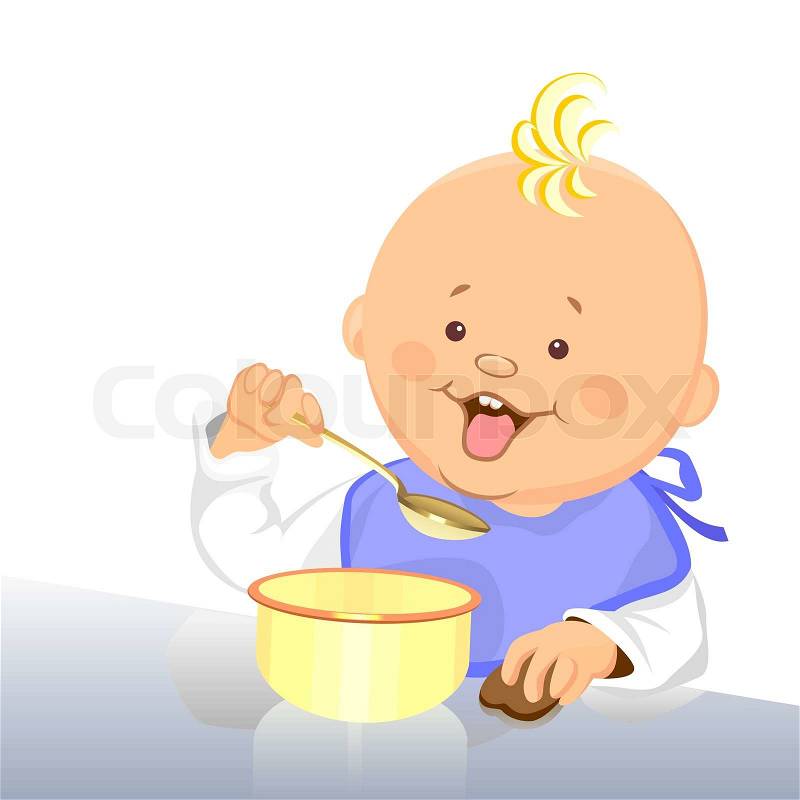 baby eating clipart - photo #11