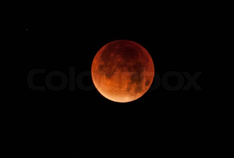 Total Lunar Eclipse, stock photo