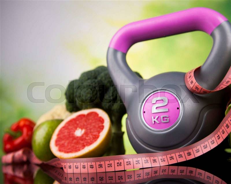 Healthy lifestyle concept, Diet and fitness, stock photo