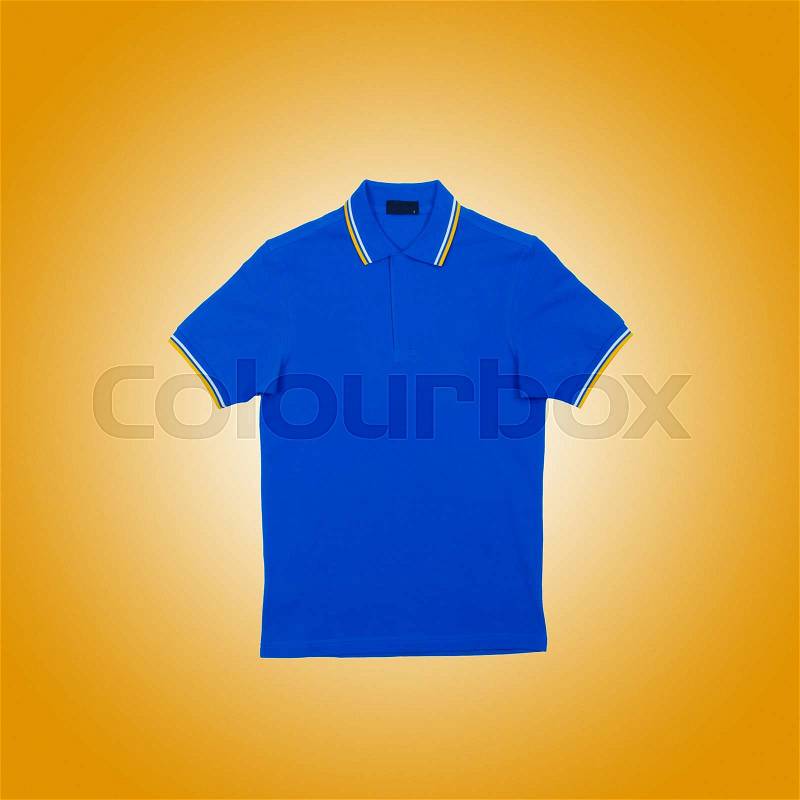 Male t-shirt isolated on the white background, stock photo