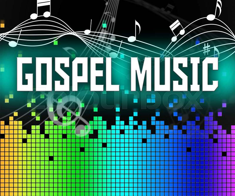 Gospel Music Representing Christian Doctrine And Evangelists, stock photo