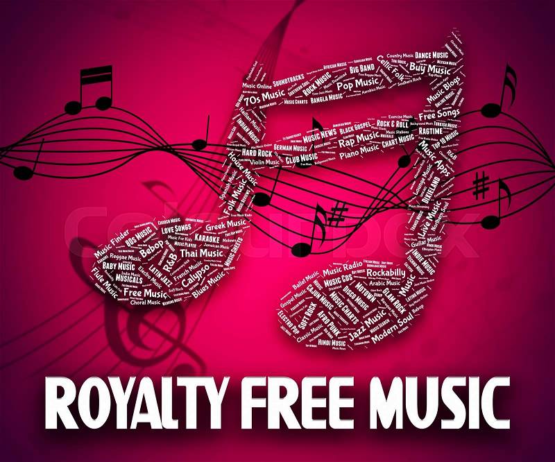 Royalty Free Music Indicating Sound Track And Melody, stock photo