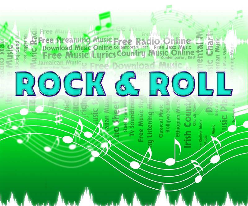 Rock And Roll Showing Harmonies Harmony And Sound, stock photo