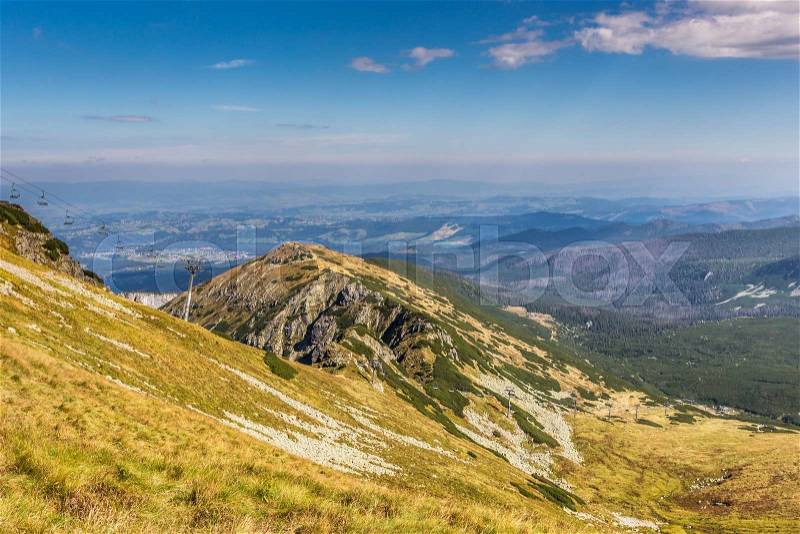 Kasprowy Wierch Summit in the Polish Tatra Mountains , stock photo