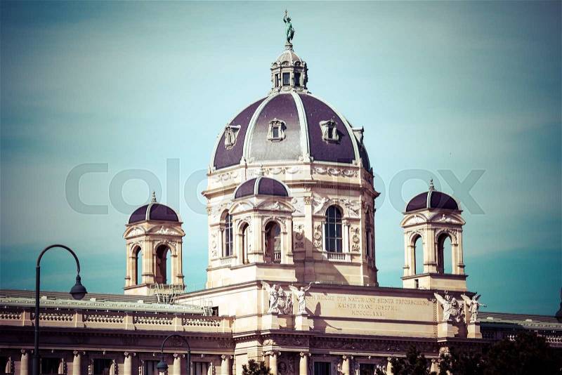 Kunsthistorisches museum at the Museum District, Vienna, Austria , stock photo