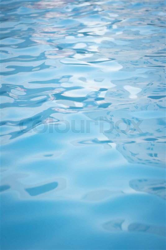 Health spa swimming pool water photo in blur tones, stock photo