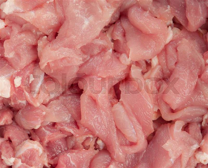 Raw pig meat as background, stock photo