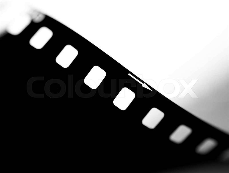 Close-up Film of a roll 35 mm photographic film,Selective focus with shallow depth of field, stock photo