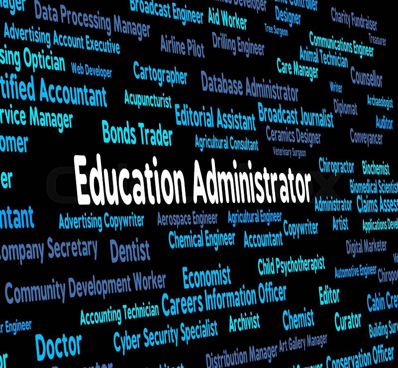 Education Administrator Representing Give Lessons And Educating, stock photo