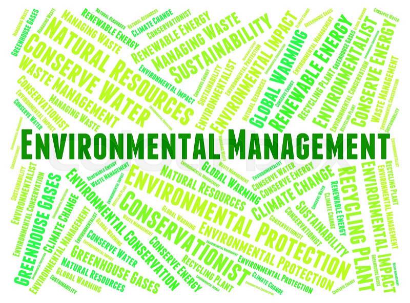 Environmental Management Meaning Environmentally Business And Earth, stock photo