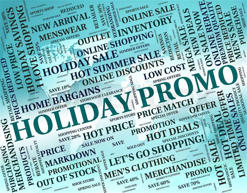 Holiday Promo Showing Go On Leave And Time Off, stock photo