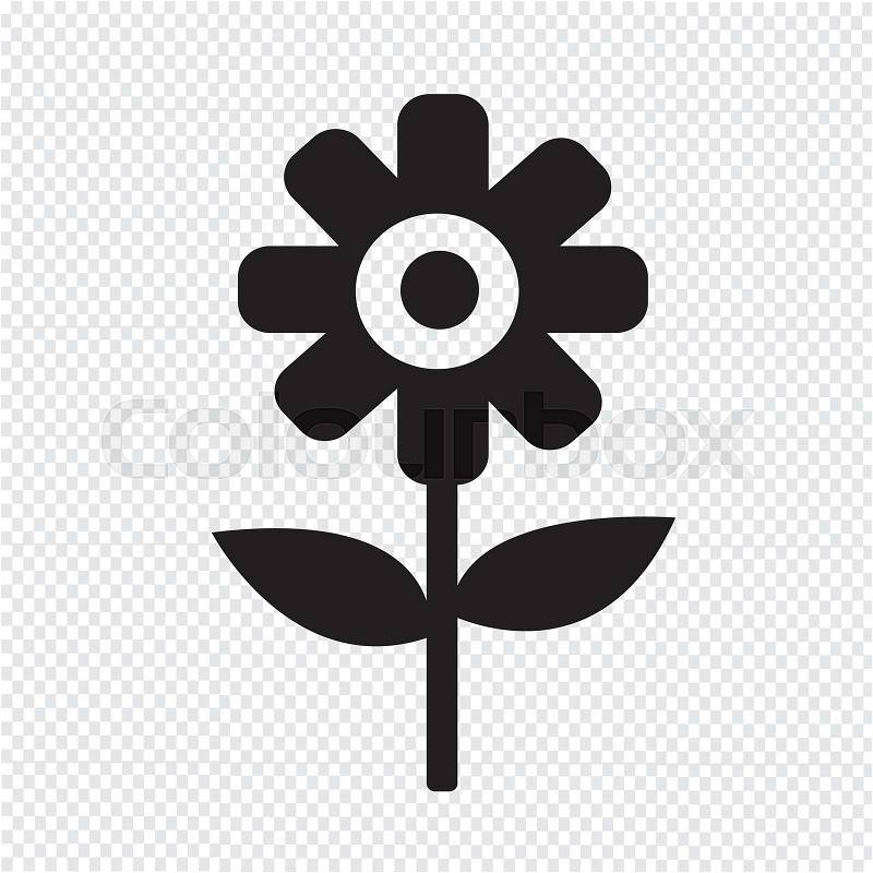 Flower icon, vector