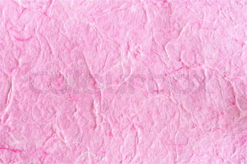 Pink paper background with fiber structure. Recycle paper, stock photo