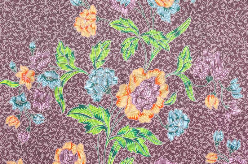 Fabric Batik pattern design in Thailand, stock photo
