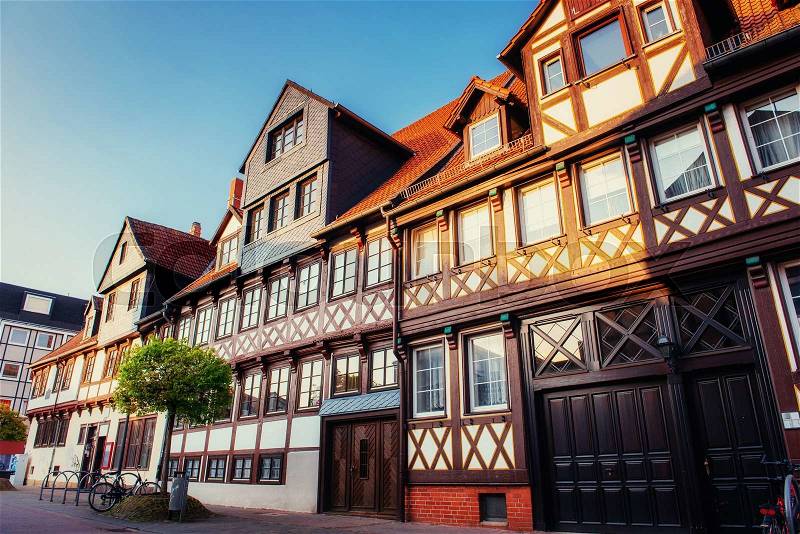 Charming town in Germany - Wolfenbüttel. Little Venice, stock photo