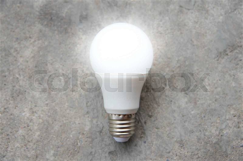 LED Bulb with lighting - Save lighting technology, stock photo