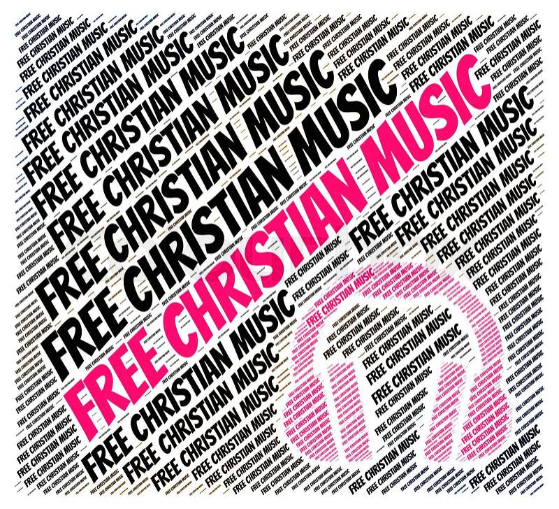 Free Christian Music Representing With Our Compliments And With Our Compliments, stock photo