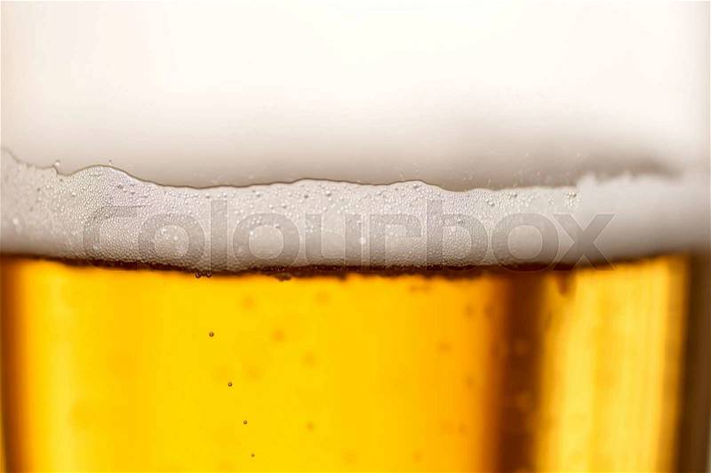 Beer background close up, stock photo