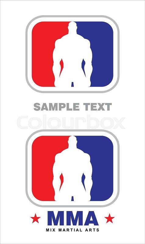 Human silhouette. Muscular Man icon. Fighter. Sportsman silhouette . Sport Fitness club creative concept. Suitable for fighting club, Gym,fighting/boxing tournament, mix martial arts tournament. etc, vector