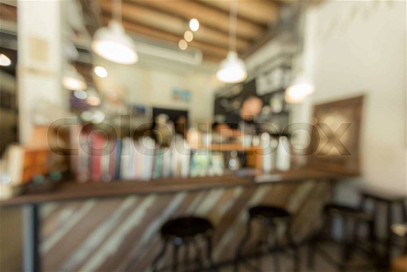 Abstract blurred background: cafe coffee shop, stock photo