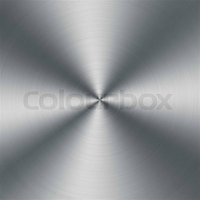 Circular metallic texture. Silver shiny abstract background, stock photo