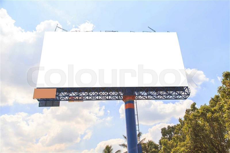 Blank Outdoor Billboard, stock photo
