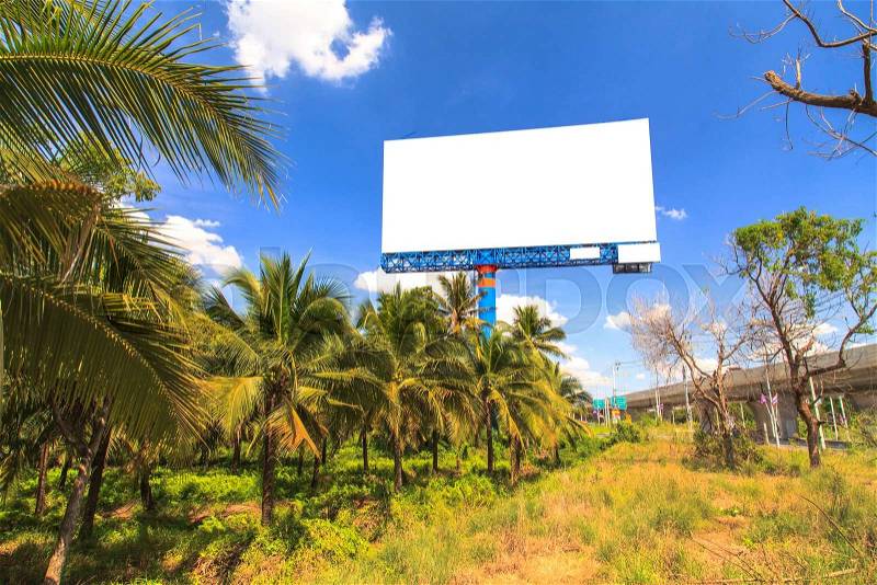 Blank Outdoor Billboard, stock photo