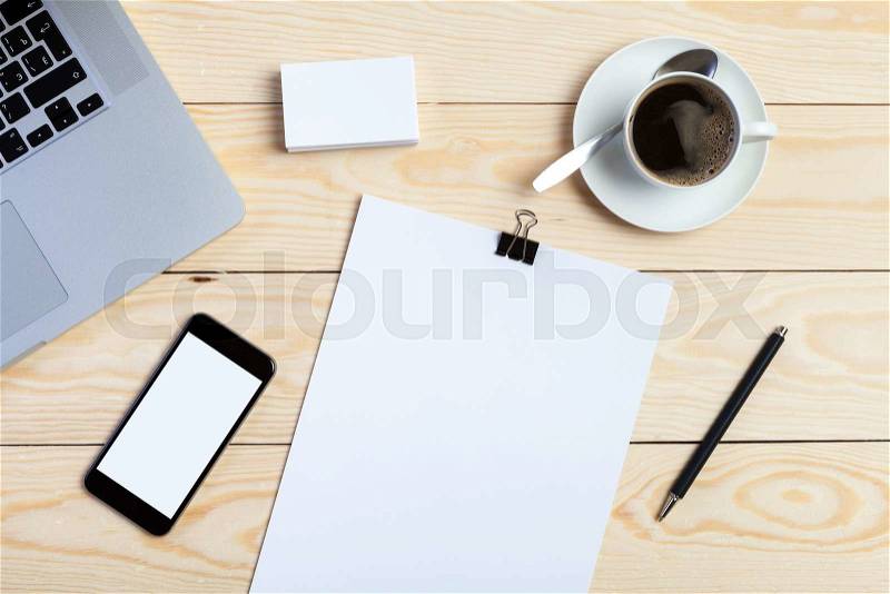 Photo. Template for branding identity. For graphic designers presentations and portfolios, stock photo
