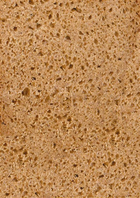 Macro of wholemeal bread texture, stock photo