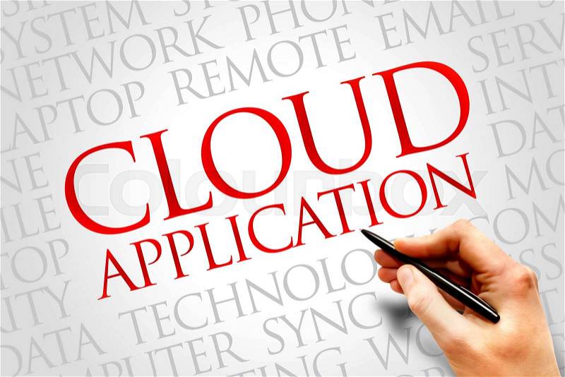 Cloud Application word cloud concept, stock photo