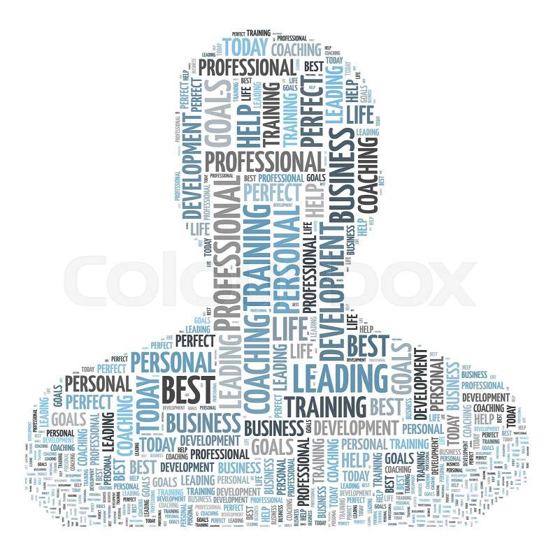 Professional illustration word cloud concept, stock photo