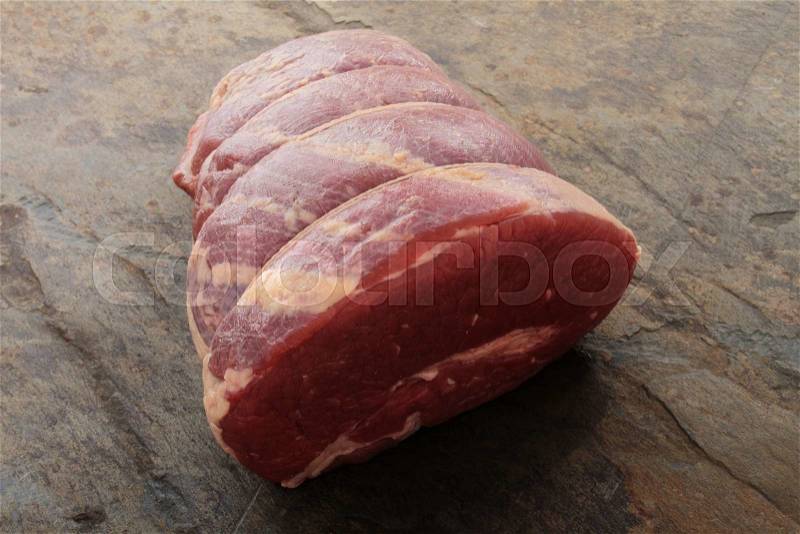 Raw lamb cuts, stock photo